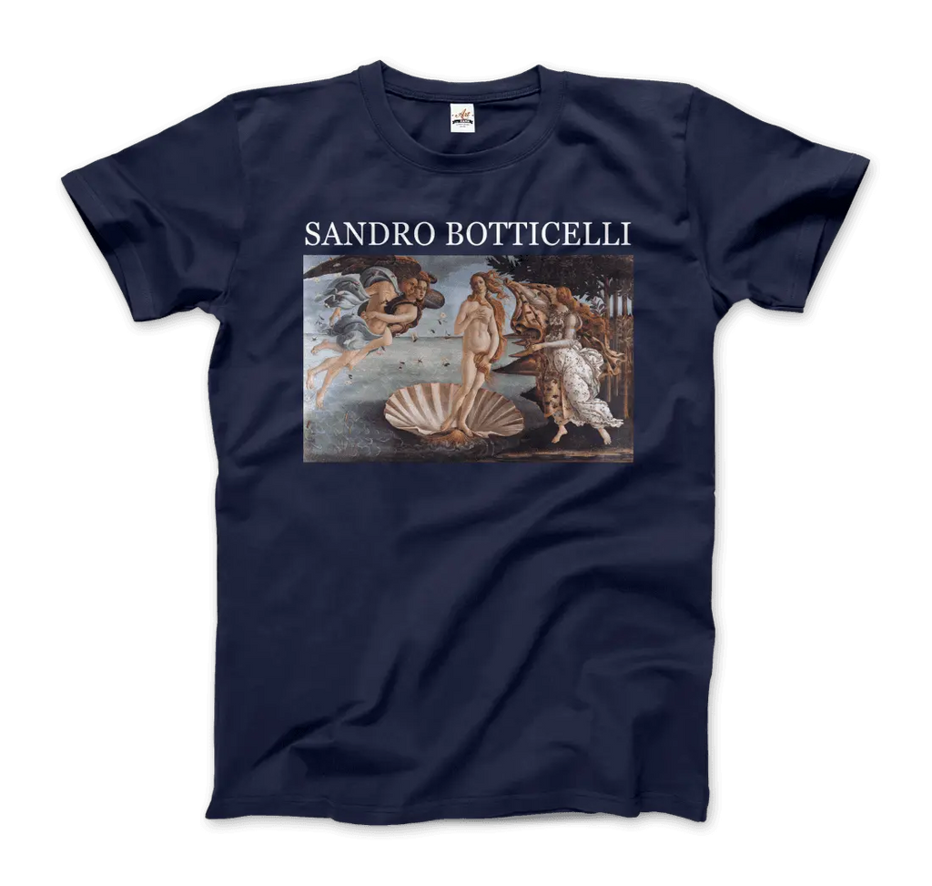 Sandro Botticelli - The Birth of Venus Artwork T-Shirt by Art-O-Rama Shop ART-O-RAMA-SHOP