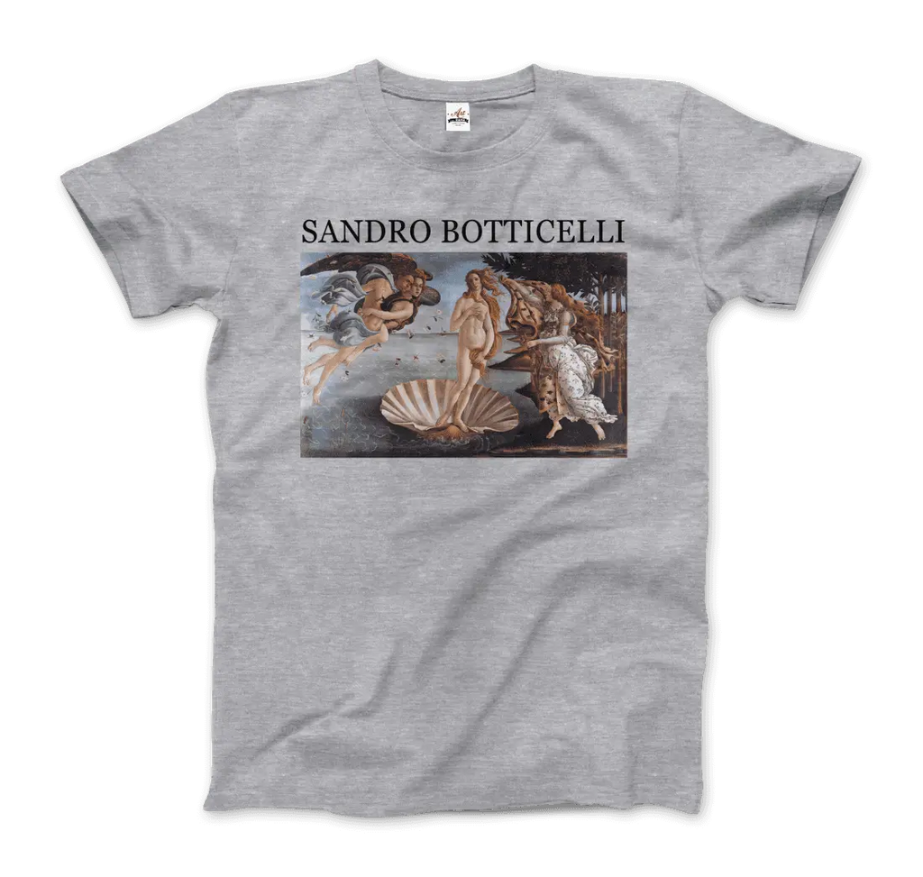 Sandro Botticelli - The Birth of Venus Artwork T-Shirt by Art-O-Rama Shop ART-O-RAMA-SHOP