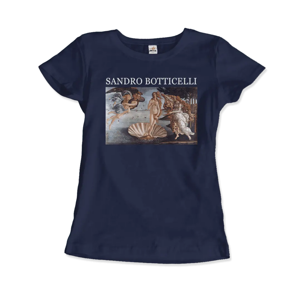 Sandro Botticelli - The Birth of Venus Artwork T-Shirt by Art-O-Rama Shop ART-O-RAMA-SHOP