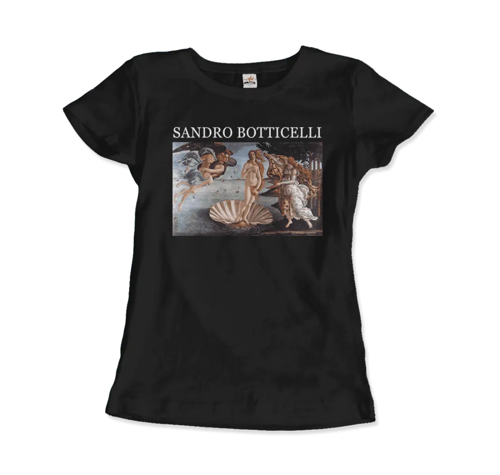 Sandro Botticelli - The Birth of Venus Artwork T-Shirt by Art-O-Rama Shop ART-O-RAMA-SHOP