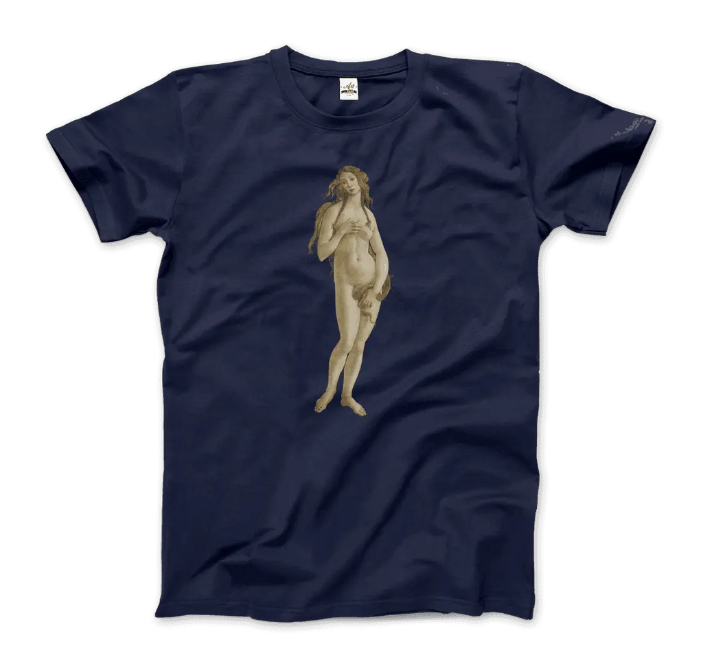 Sandro Botticelli - Venus (from The Birth of Venus) Artwork T-Shirt by Art-O-Rama Shop ART-O-RAMA-SHOP