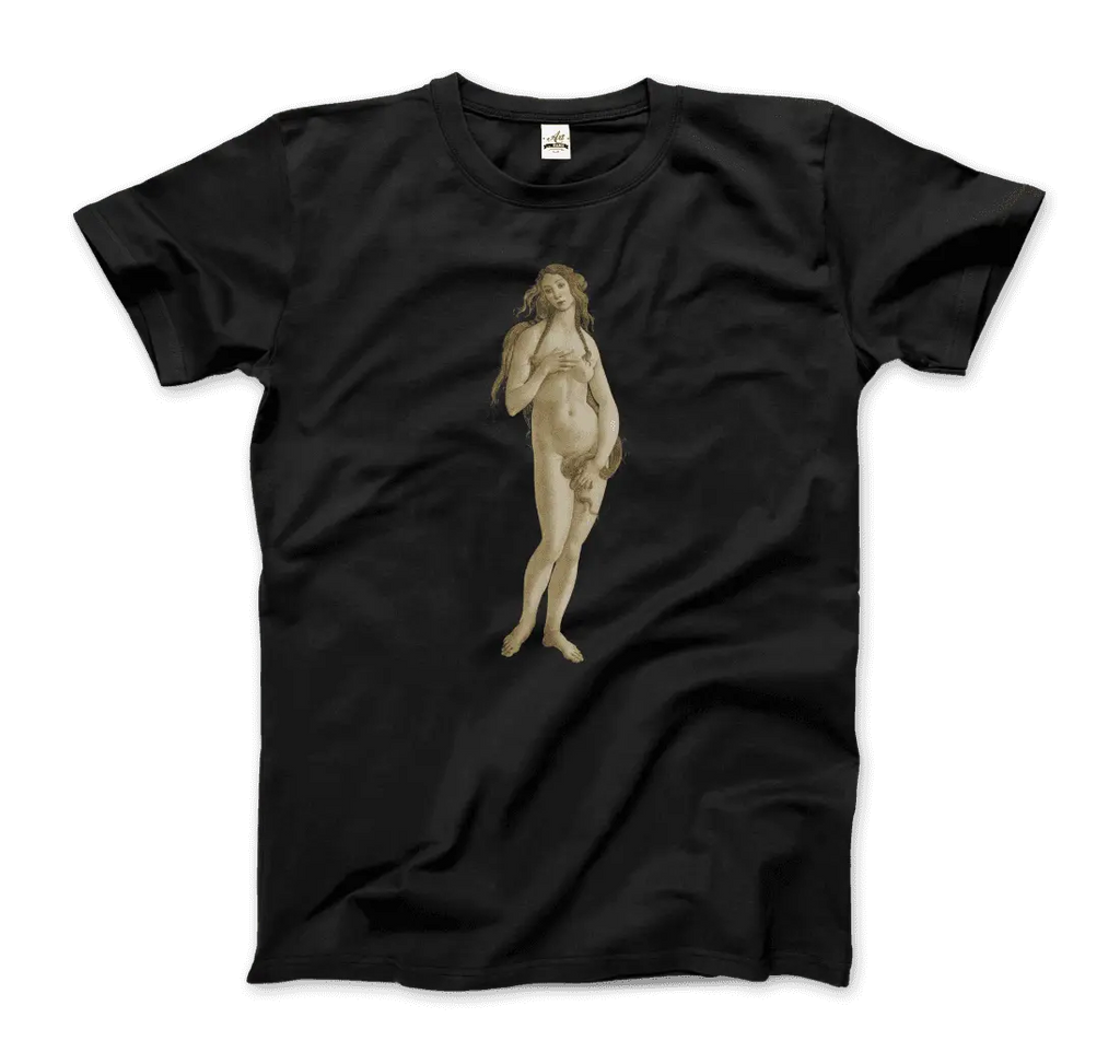 Sandro Botticelli - Venus (from The Birth of Venus) Artwork T-Shirt by Art-O-Rama Shop ART-O-RAMA-SHOP