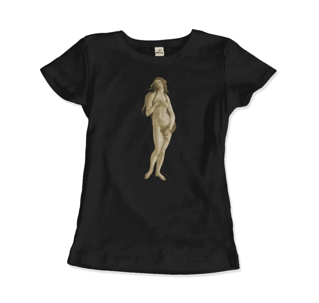 Sandro Botticelli - Venus (from The Birth of Venus) Artwork T-Shirt by Art-O-Rama Shop ART-O-RAMA-SHOP