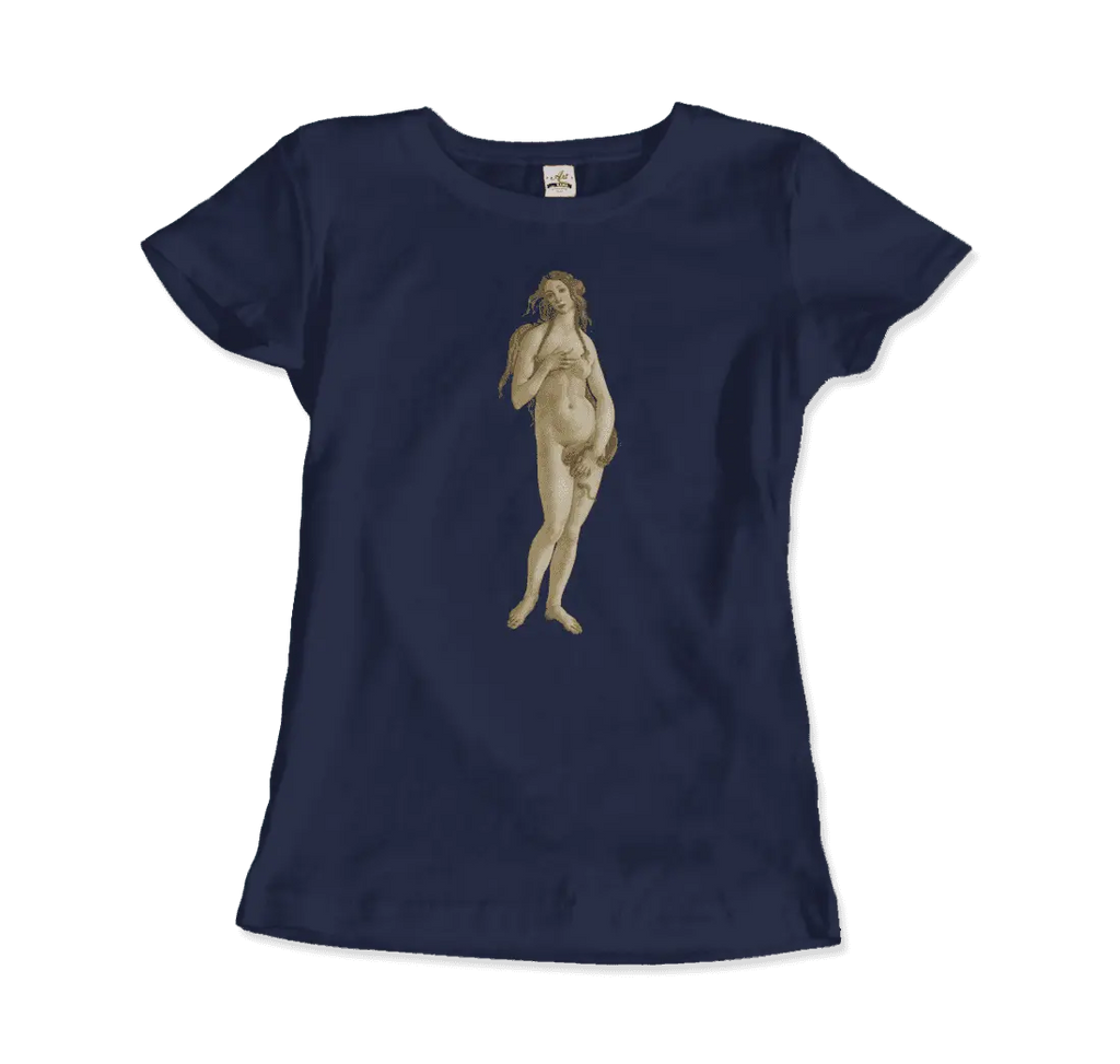 Sandro Botticelli - Venus (from The Birth of Venus) Artwork T-Shirt by Art-O-Rama Shop ART-O-RAMA-SHOP