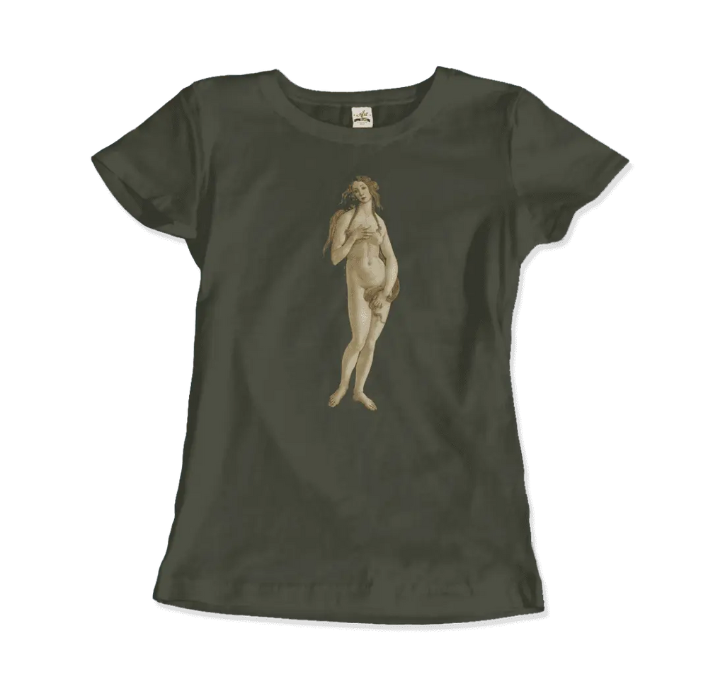 Sandro Botticelli - Venus (from The Birth of Venus) Artwork T-Shirt by Art-O-Rama Shop ART-O-RAMA-SHOP