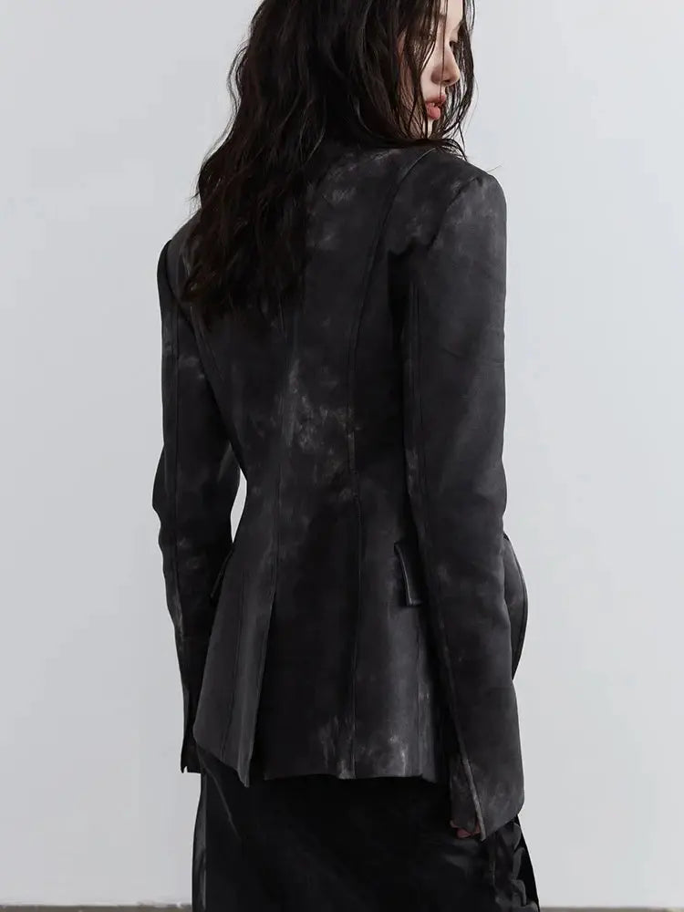 Sangee Vegan Leather Zipper Jacket by Marigold Shadows Marigold Shadows