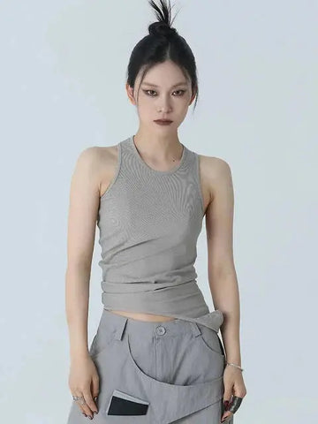 Santdee Irregular Tank - Gray by Marigold Shadows Marigold Shadows