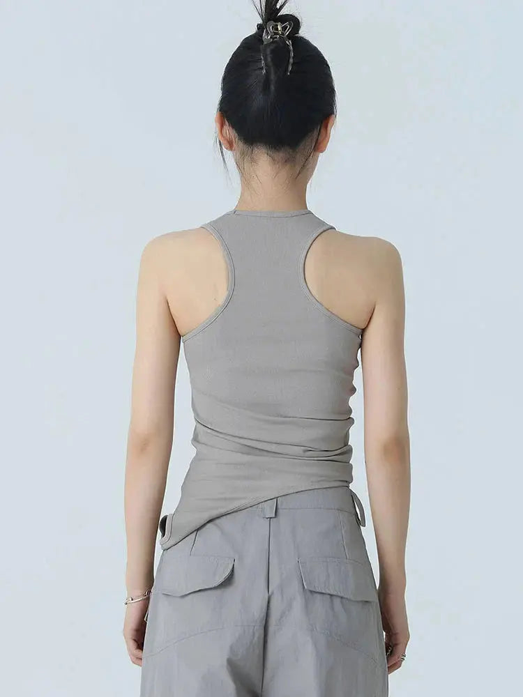 Santdee Irregular Tank - Gray by Marigold Shadows Marigold Shadows