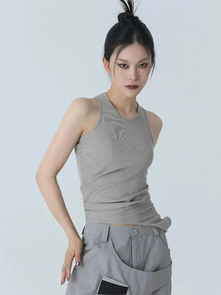 Santdee Irregular Tank - Gray by Marigold Shadows Marigold Shadows