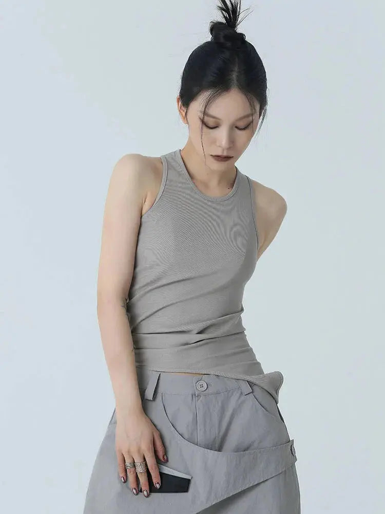 Santdee Irregular Tank - Gray by Marigold Shadows Marigold Shadows