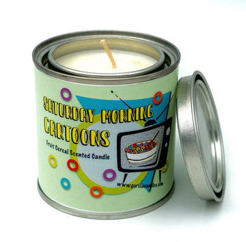 Saturday Morning Cartoons Fruit Cereal Scented Candle by Gorilla Candles™ GORILLA CANDLES™