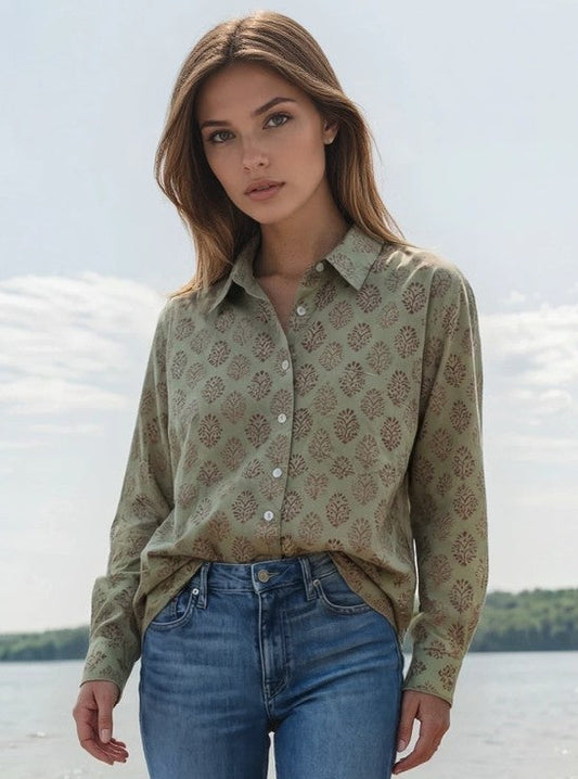 Good Boyfriend Shirt - Hyacinth Overdye Sage
