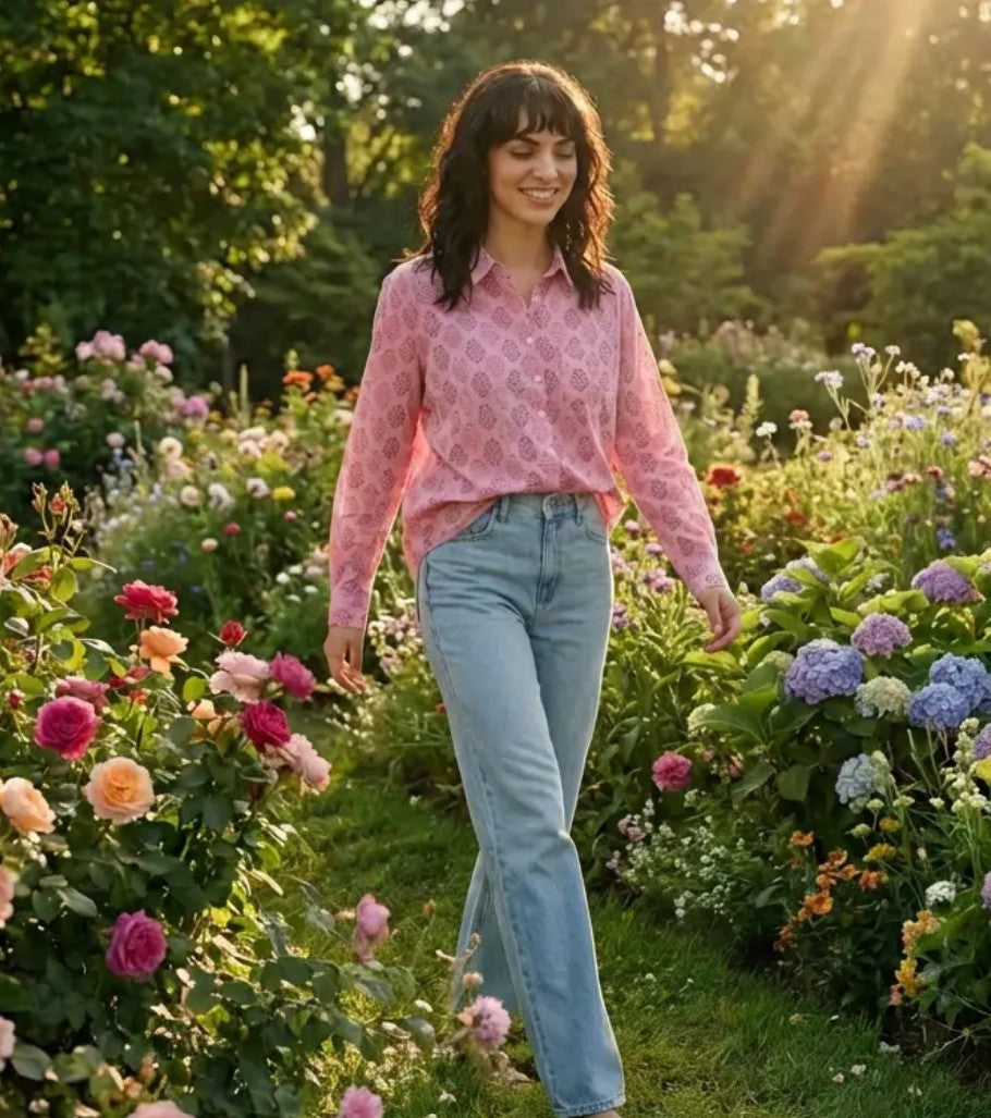 Good Boyfriend Shirt - Hyacinth Overdye Tickled Pink