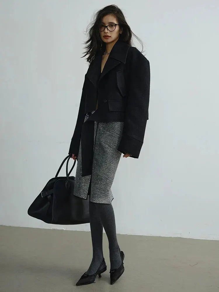 Sheenee Detachable Lace Neck Jacket by Marigold Shadows Marigold Shadows