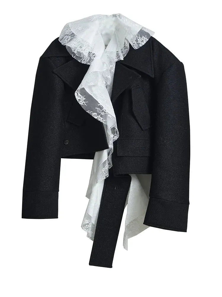 Sheenee Detachable Lace Neck Jacket by Marigold Shadows Marigold Shadows