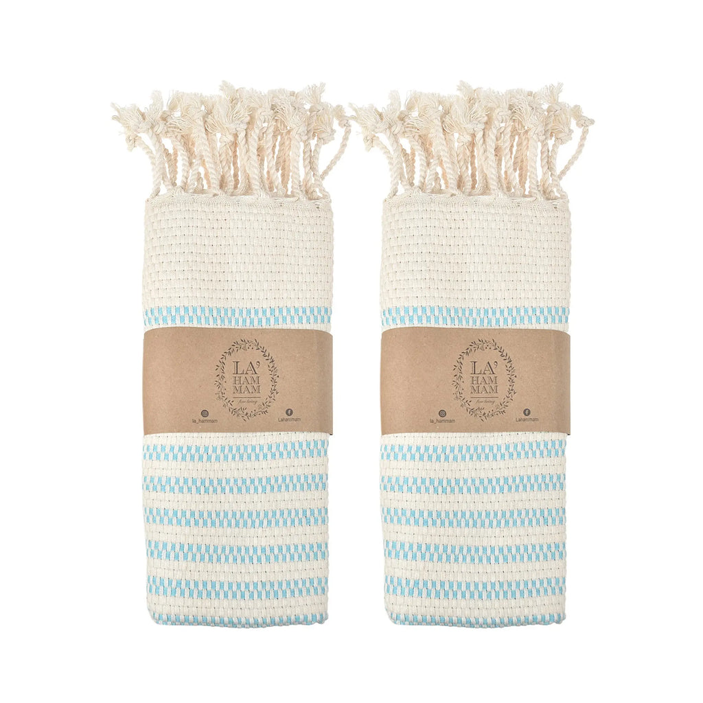 Shiran Kitchen/Hand Towel 2 pack 40x18 in by La'Hammam La'Hammam