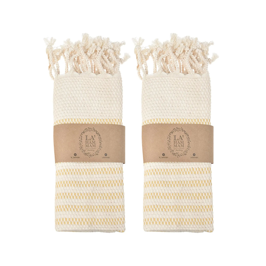 Shiran Kitchen/Hand Towel 2 pack 40x18 in by La'Hammam La'Hammam