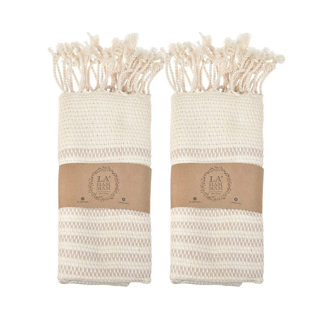 Shiran Kitchen/Hand Towel 2 pack 40x18 in by La'Hammam La'Hammam