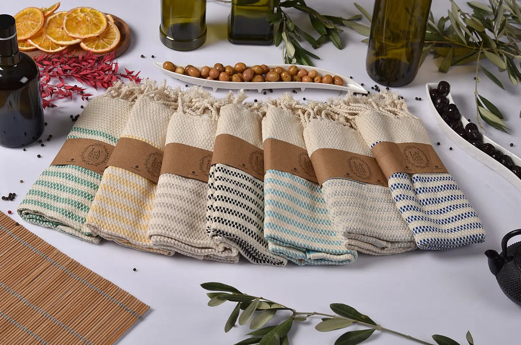 Shiran Kitchen/Hand Towel 2 pack 40x18 in by La'Hammam La'Hammam