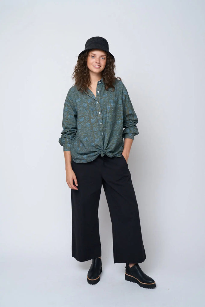 Shore Pant - Black Twill by And For Good And For Good