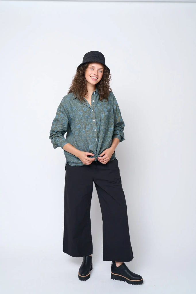 Shore Pant - Black Twill by And For Good And For Good