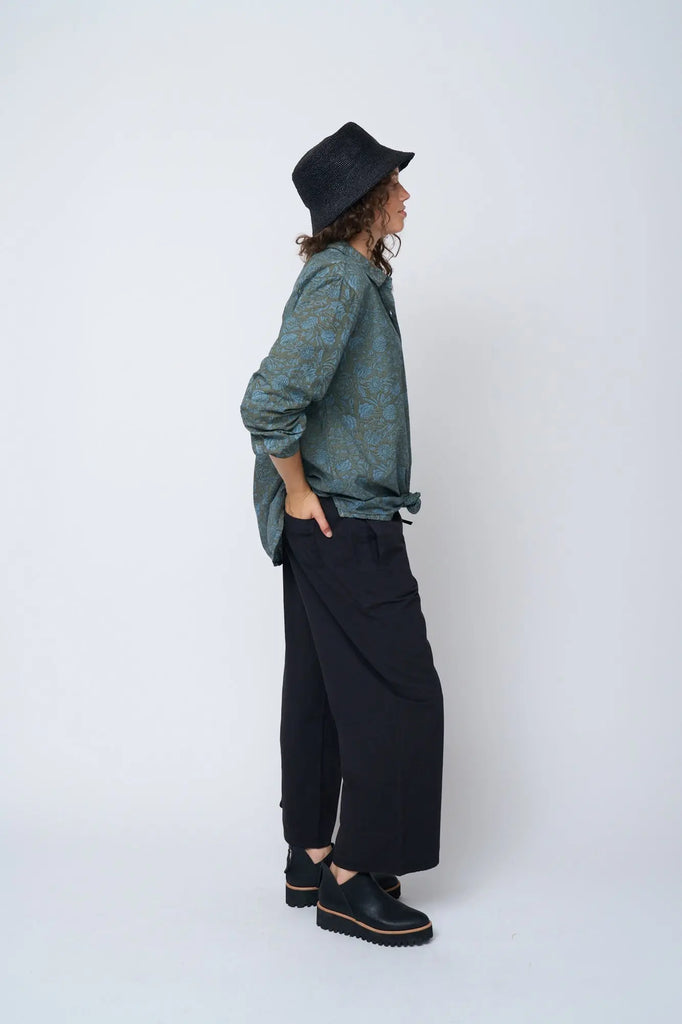 Shore Pant - Black Twill by And For Good And For Good