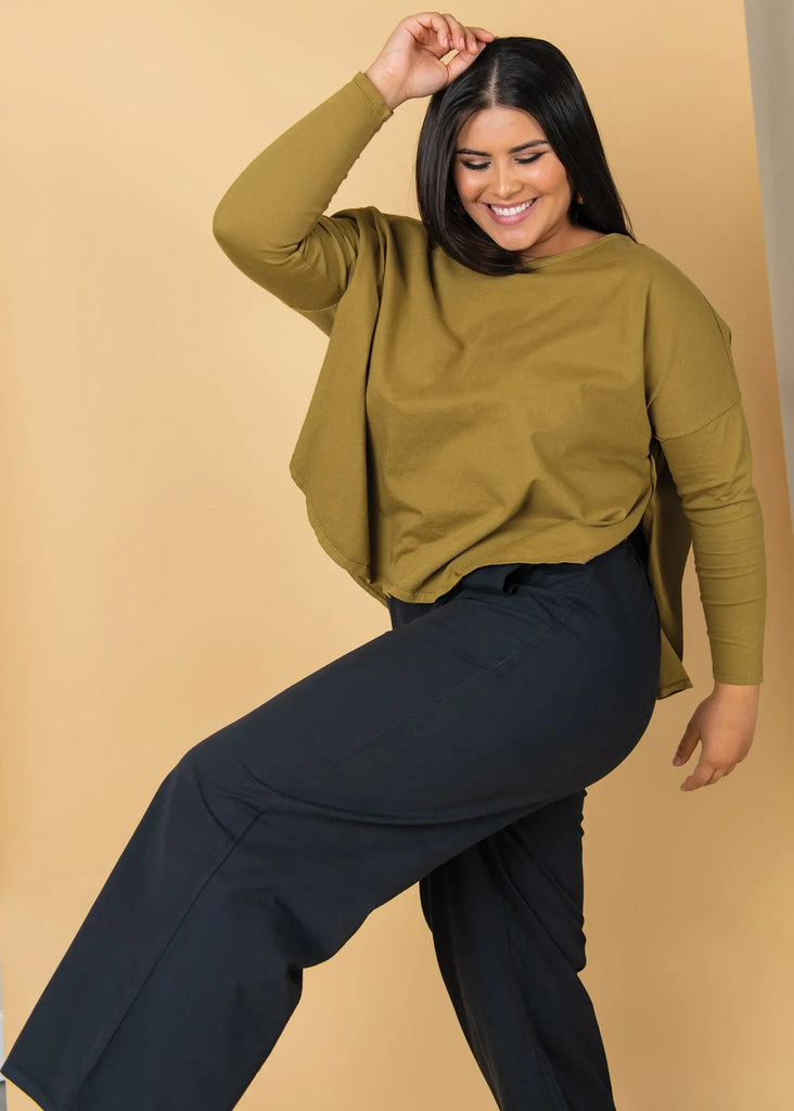 Shore Pant - Black Twill by And For Good And For Good