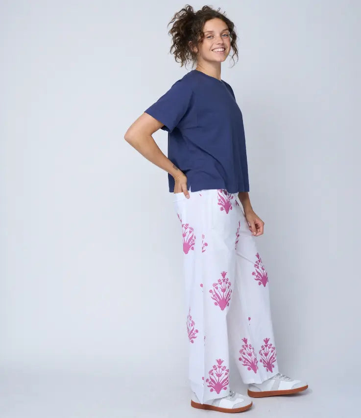 Shore Pant - Cameo Floral Dahlia by And For Good And For Good