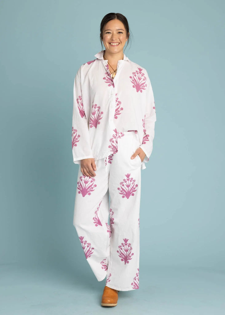 Shore Pant - Cameo Floral Dahlia by And For Good And For Good