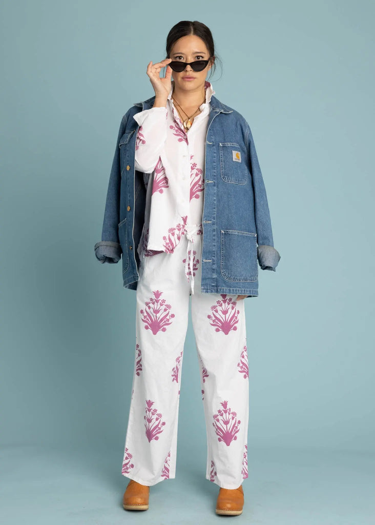 Shore Pant - Cameo Floral Dahlia by And For Good And For Good