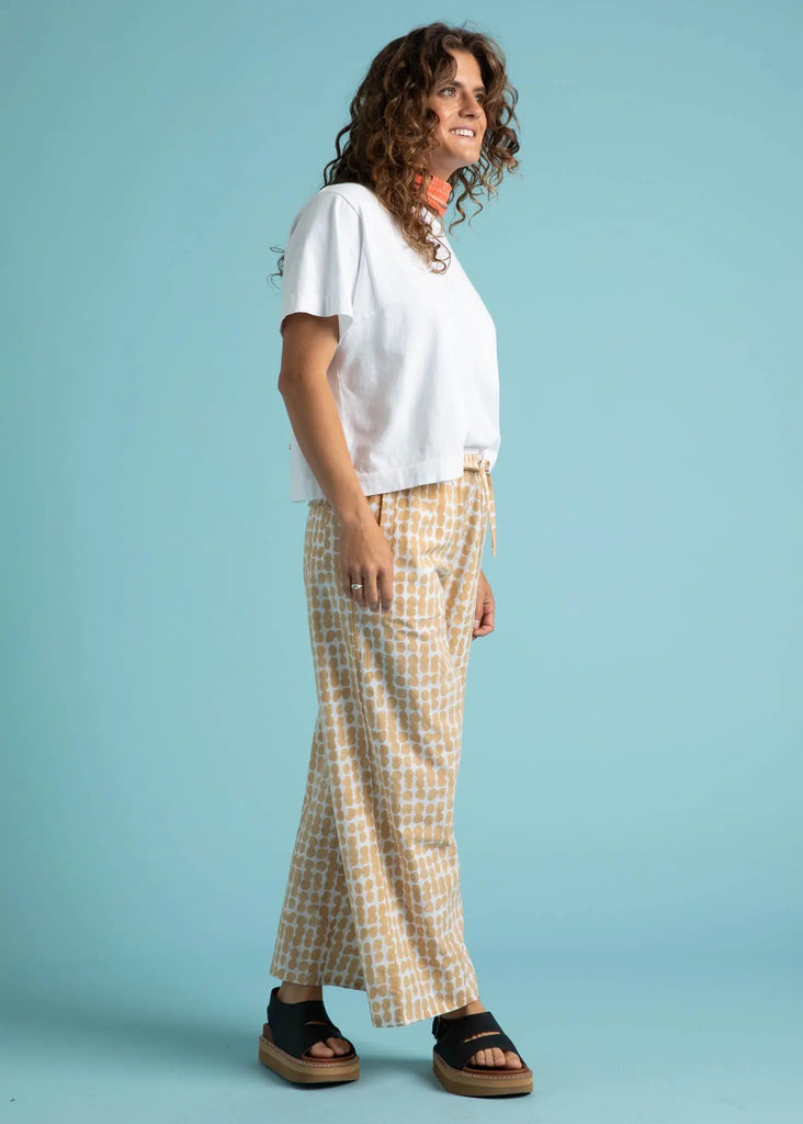 Shore Pant - Messy Dots Baked Clay by And For Good And For Good