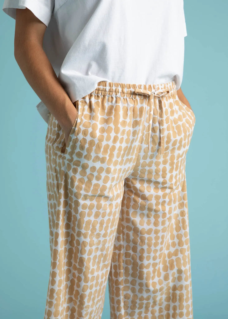 Shore Pant - Messy Dots Baked Clay by And For Good And For Good