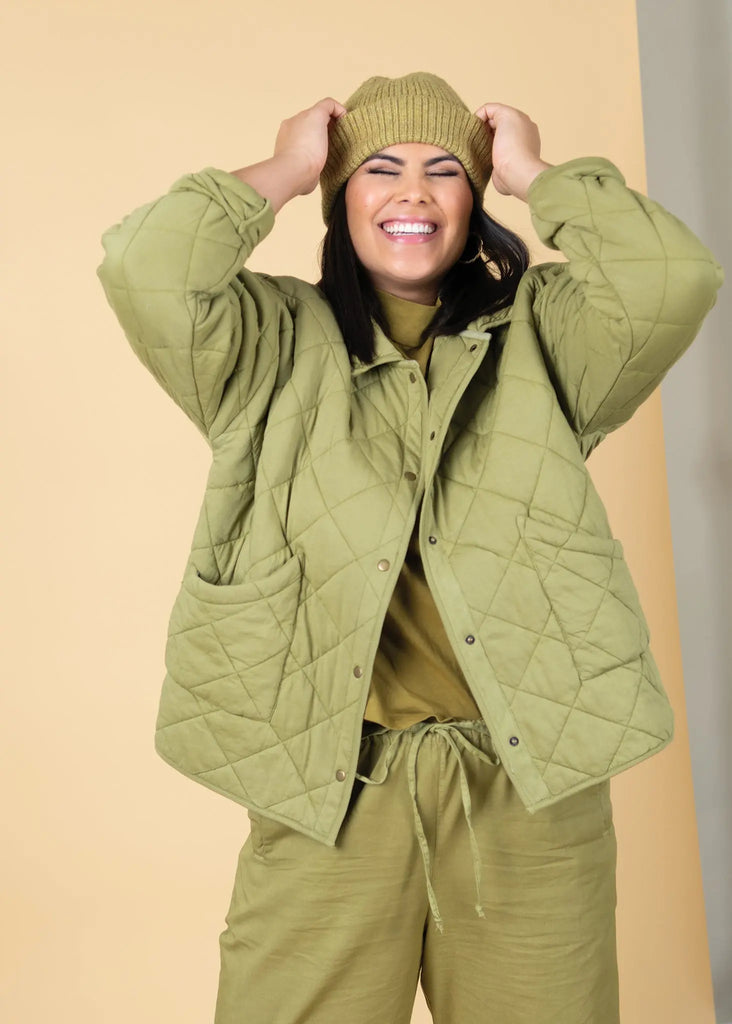 Shore Pant - Olive Oil Twill by And For Good And For Good