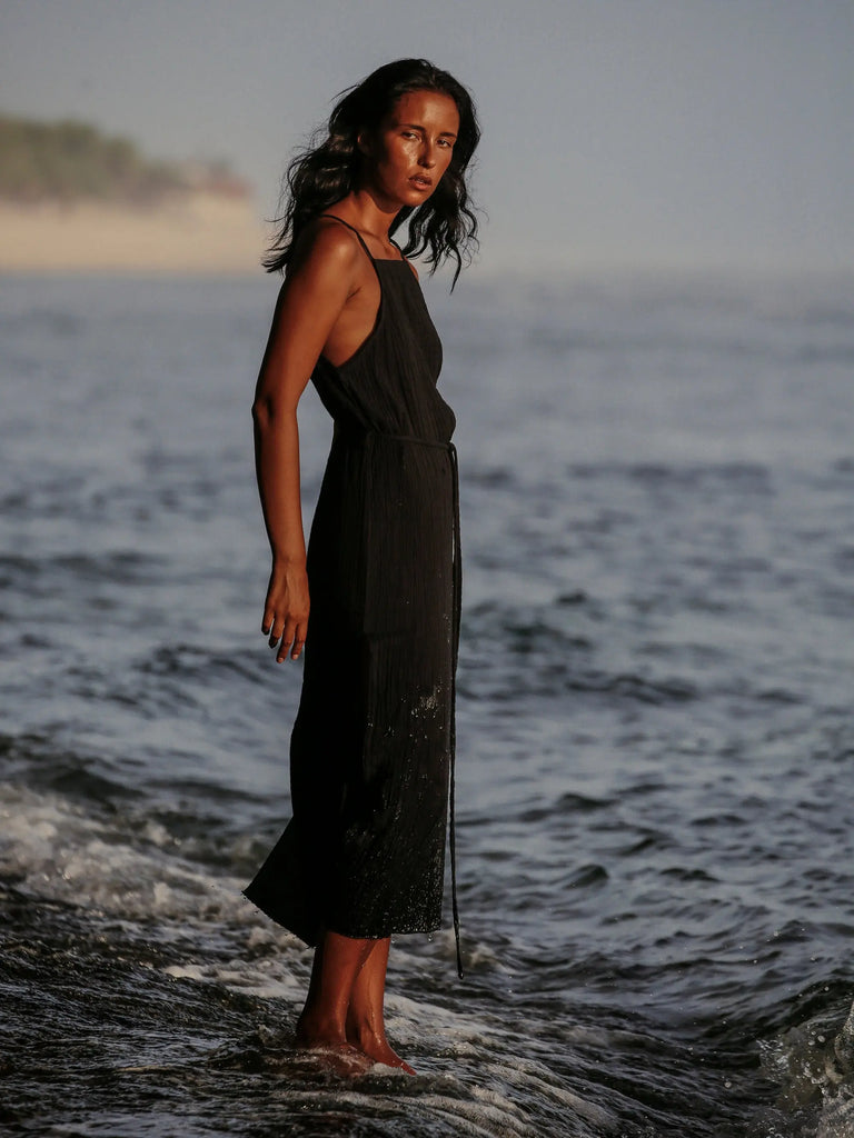 Siesta Dress - Black by The Handloom The Handloom