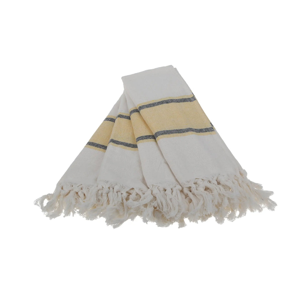 Smyrna Turkish Hand / Kitchen Towel 4 pack 23x17in by La'Hammam La'Hammam