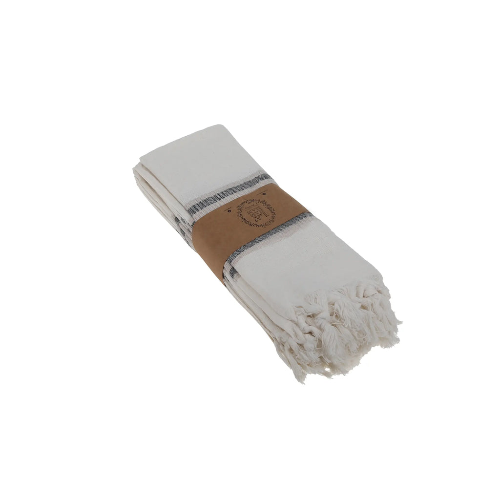 Smyrna Turkish Hand / Kitchen Towel 4 pack 23x17in by La'Hammam La'Hammam