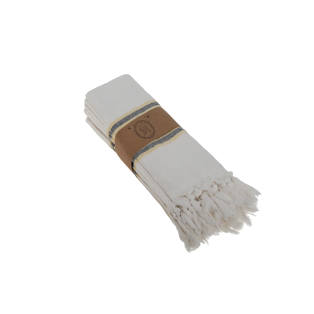 Smyrna Turkish Hand / Kitchen Towel 4 pack 23x17in by La'Hammam La'Hammam