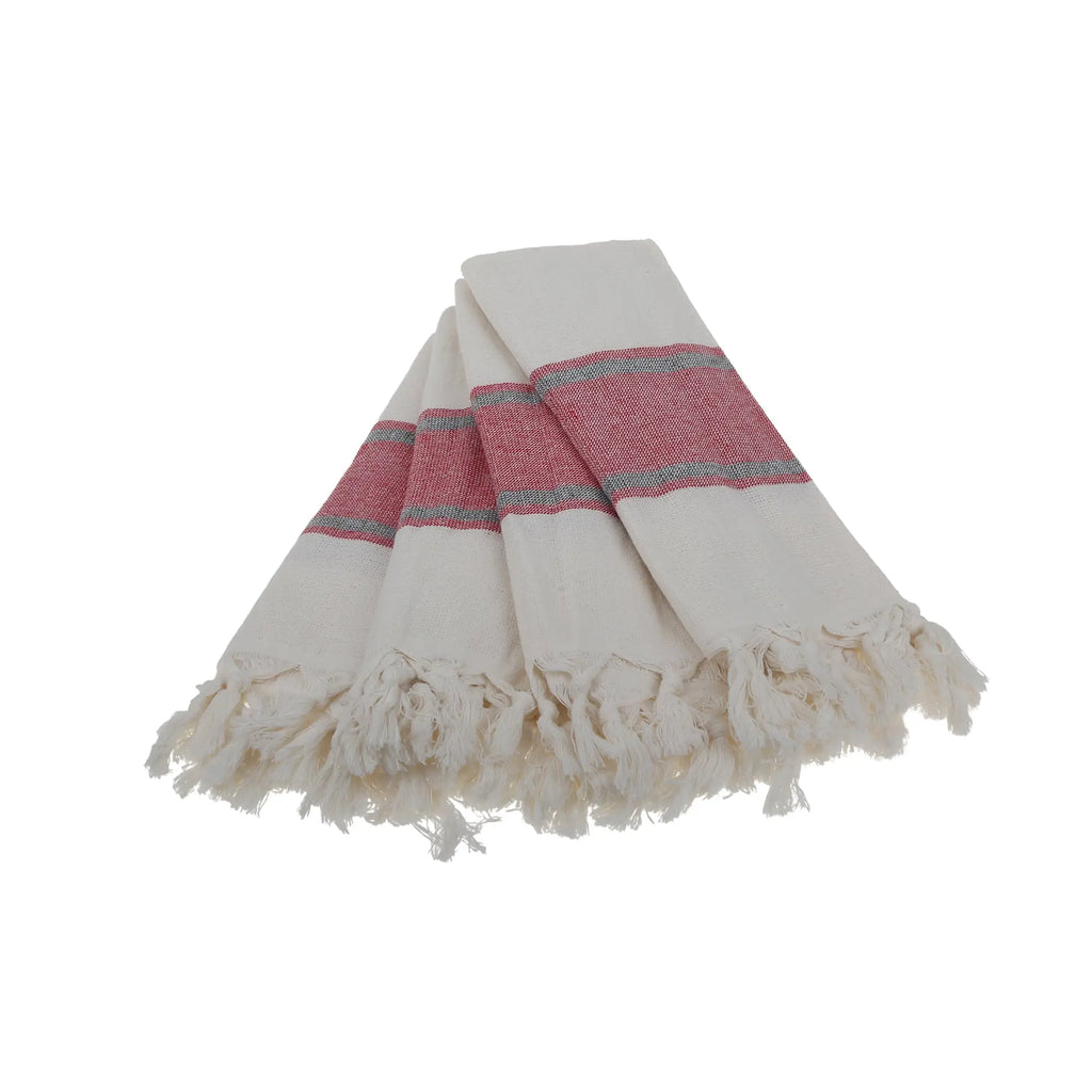 Smyrna Turkish Hand / Kitchen Towel 4 pack 23x17in by La'Hammam La'Hammam