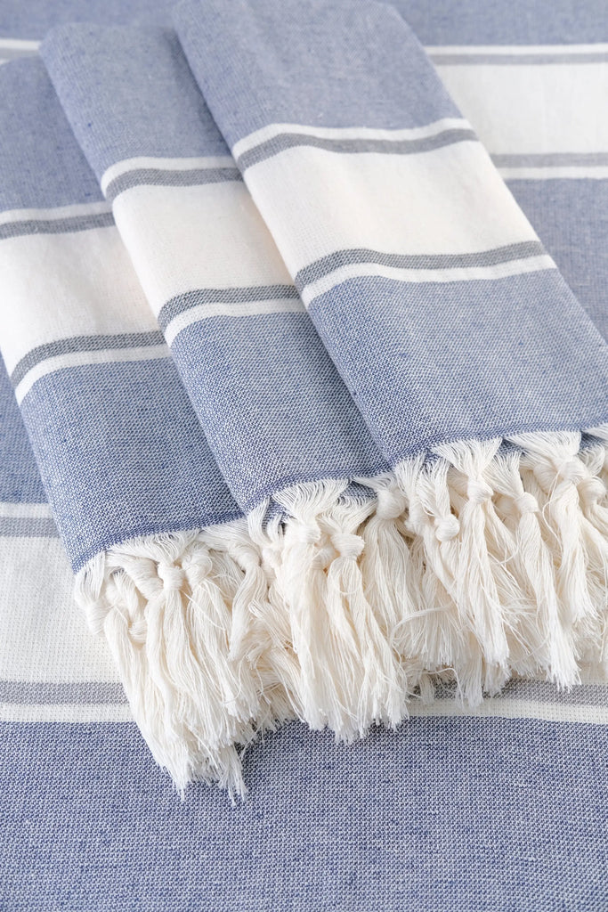 Smyrna Turkish Hand / Kitchen Towel 4 pack 23x17in by La'Hammam La'Hammam