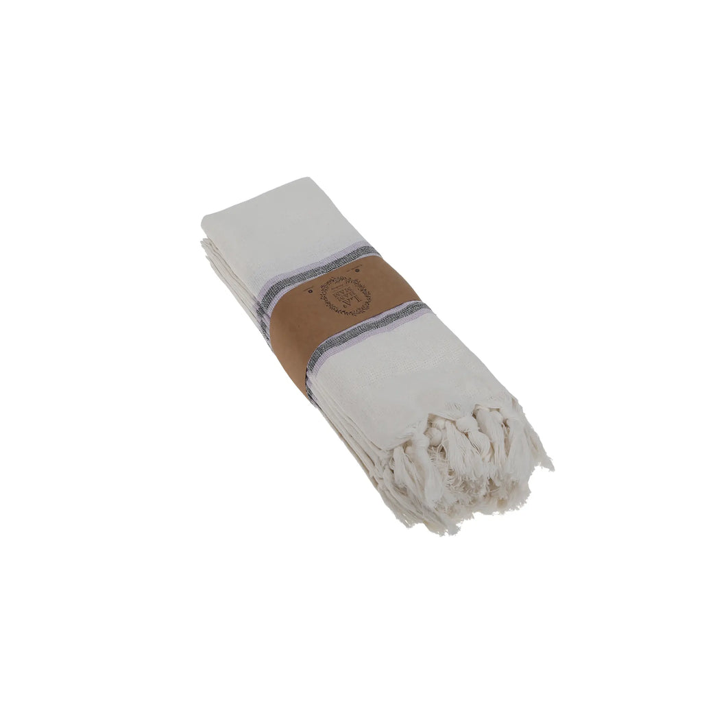 Smyrna Turkish Hand / Kitchen Towel 4 pack 23x17in by La'Hammam La'Hammam