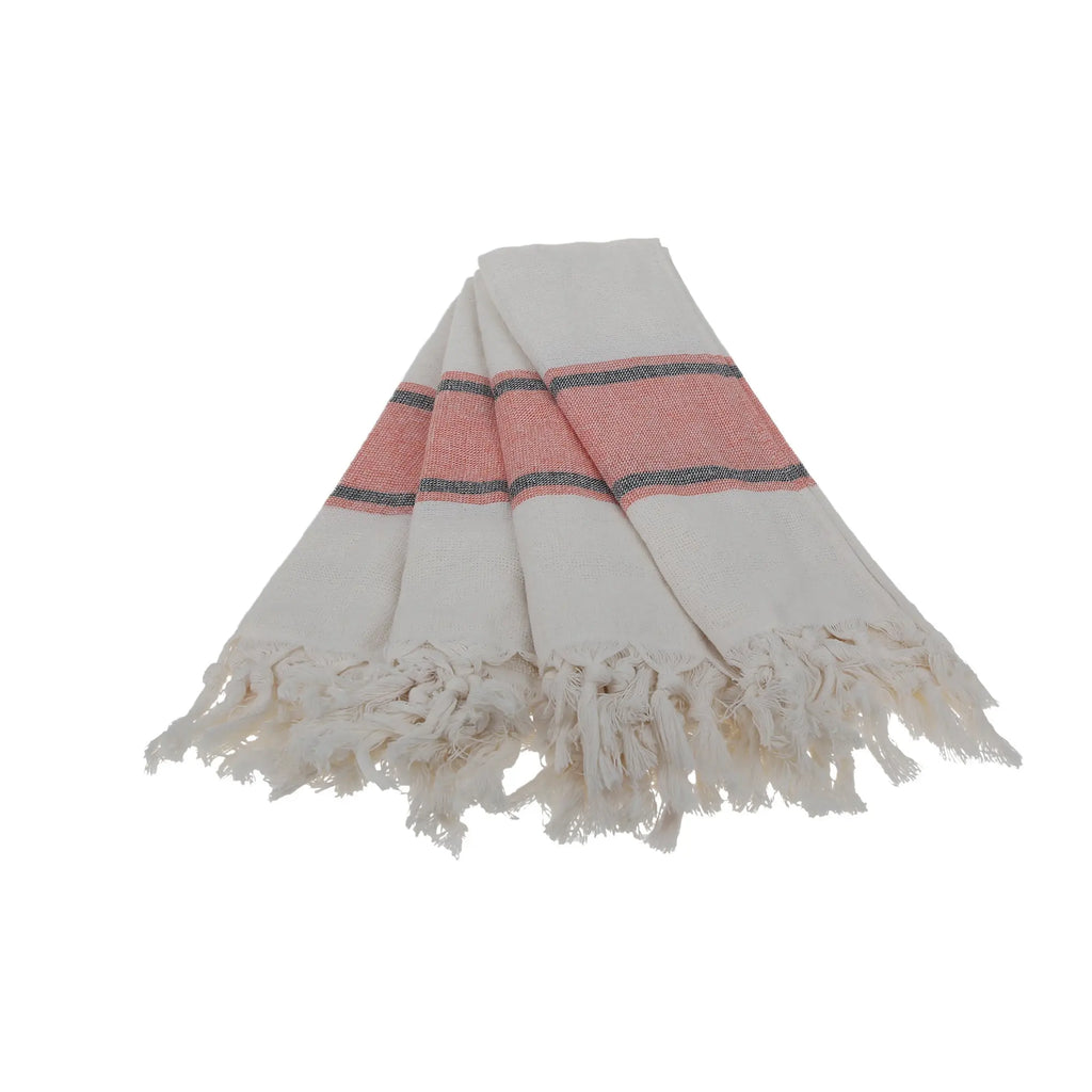 Smyrna Turkish Hand / Kitchen Towel 4 pack 23x17in by La'Hammam La'Hammam