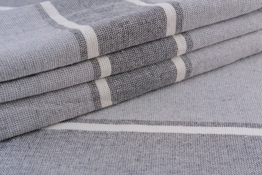 Smyrna Turkish Hand / Kitchen Towel 4 pack 23x17in by La'Hammam La'Hammam