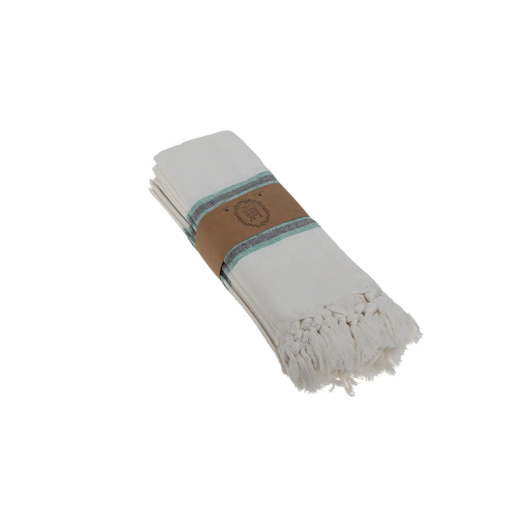 Smyrna Turkish Hand / Kitchen Towel 4 pack 23x17in by La'Hammam La'Hammam