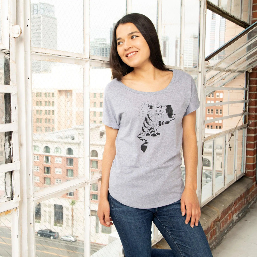 Snap Cat Dolman Shirt by STORY SPARK STORY SPARK