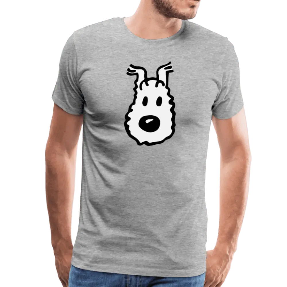 Snowy (Milou), Wire Fox Terrier from Tintin T-Shirt by Art-O-Rama Shop ART-O-RAMA-SHOP
