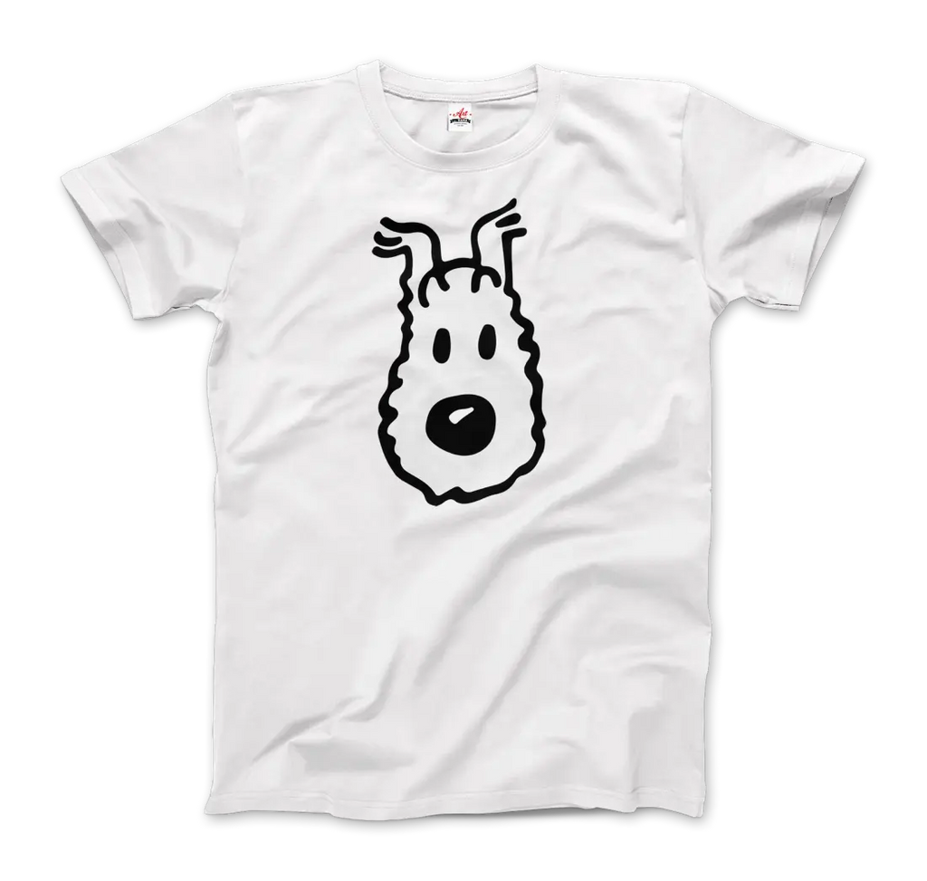 Snowy (Milou), Wire Fox Terrier from Tintin T-Shirt by Art-O-Rama Shop ART-O-RAMA-SHOP