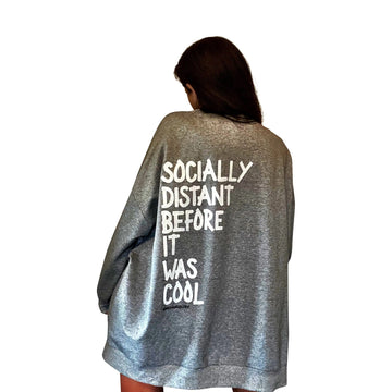 'Socially Distant' Painted Sweater by Wren + Glory Wren + Glory