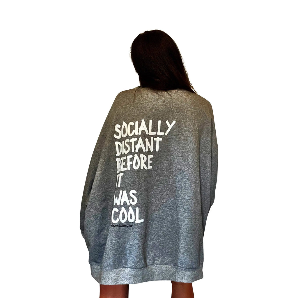 'Socially Distant' Painted Sweater by Wren + Glory Wren + Glory