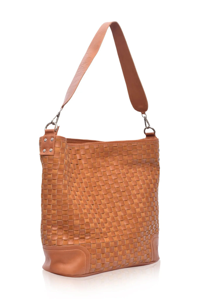 Soho Lane Woven Leather Shoulder Bag by Bali ELF Bali ELF