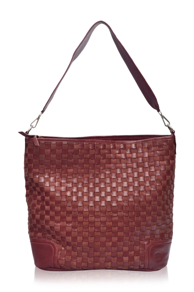Soho Lane Woven Leather Shoulder Bag by Bali ELF Bali ELF
